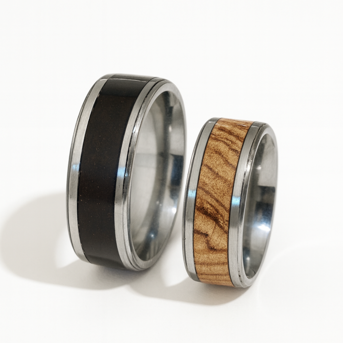 Burme od drveta i hirurškog čelika - Maslina i Ebony drvo